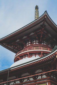 Low angle view of building against sky