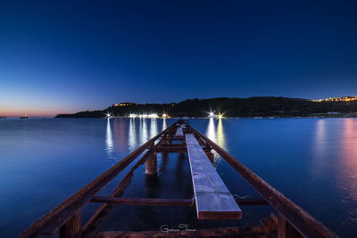 Pier in sea