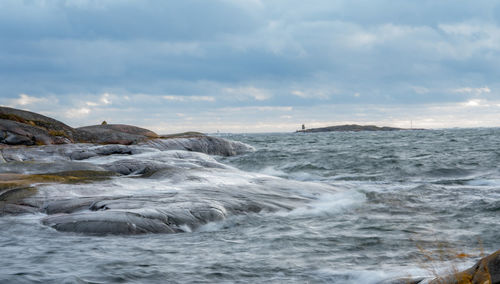 Scenic view of sea against sky