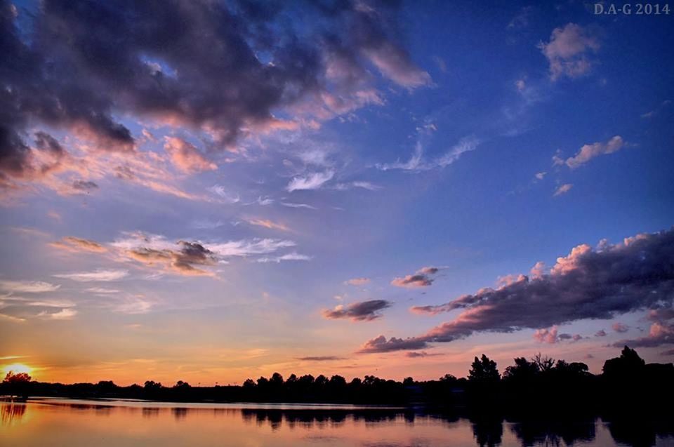 sunset, sky, silhouette, water, tranquil scene, scenics, reflection, tranquility, lake, beauty in nature, cloud - sky, cloud, idyllic, nature, waterfront, tree, dramatic sky, moody sky, cloudy, dusk