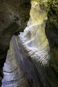 Scenic view of waterfall