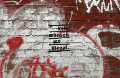 Graffiti on wall