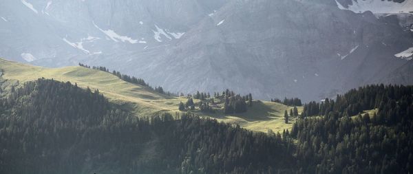 Panoramic view of landscape and mountains