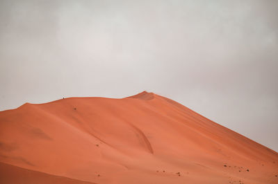 Scenic view of desert against sky