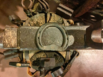 Close-up of machine part