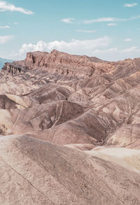 Scenic view of desert against sky