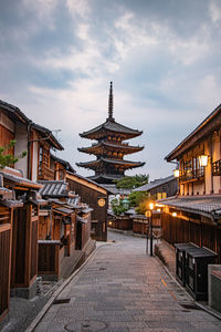 View of temple against sky