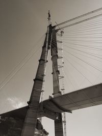 Low angle view of bridge against sky