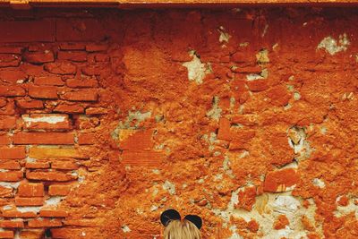 Full frame of brick wall