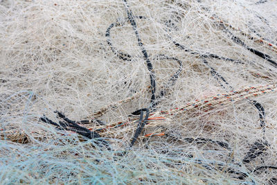 Full frame shot of fishing net