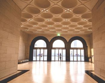 Empty corridor of building