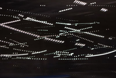 View of illuminated lights at night