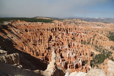 View of rock formations