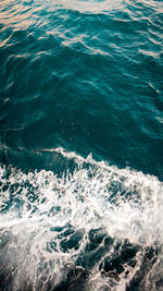 High angle view of sea