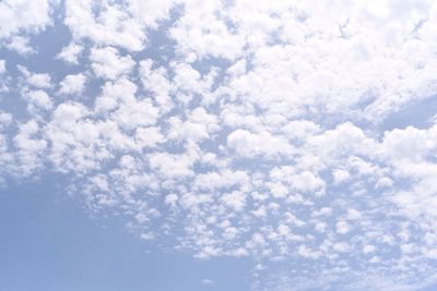 Low angle view of cloudy sky