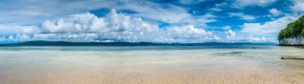 Panoramic view of sea against sky