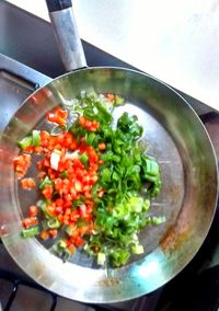 High angle view of vegetables in container