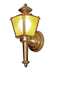 Close-up of electric lamp against white background