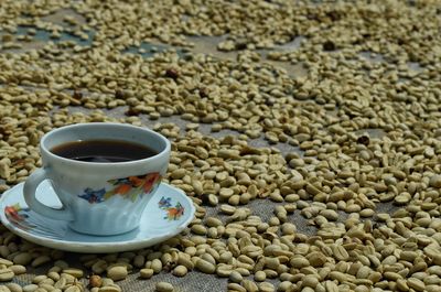 Close-up of coffee in cup
