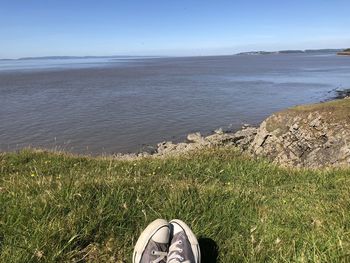 Scenic view of sea against sky