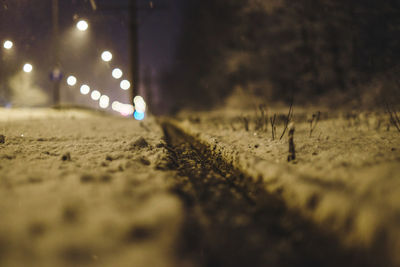 Surface level of road