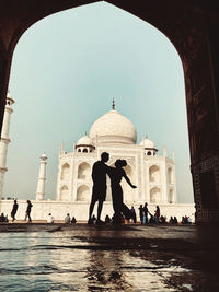 Love at taj mahal agra india 