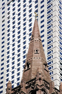 Low angle view of cathedral against sky in city