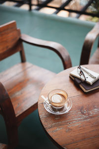 Close-up of coffee on table