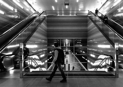 Low angle view of subway station