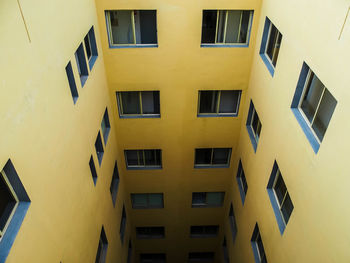 Low angle view of yellow building