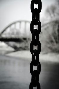 Close-up of metal chain