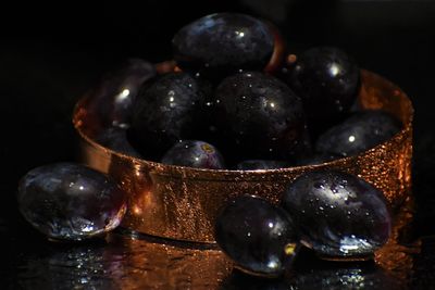 High angle view of fruits on table