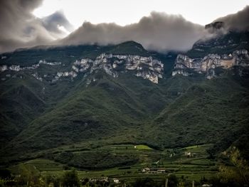 Aerial view of landscape against sky