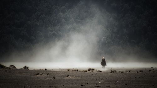 Man standing on shore