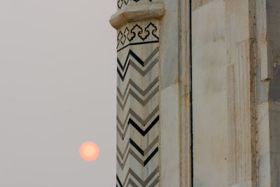 Low angle view of building against clear sky