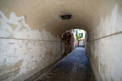 Empty corridor of building