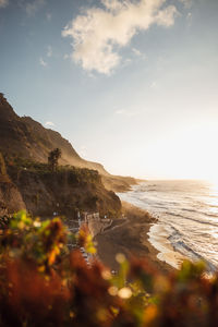 Scenic view of sea against sky