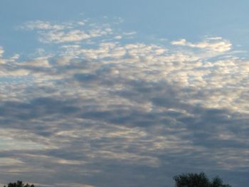 Low angle view of clouds in sky