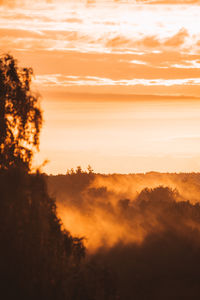 Scenic view of sunrise