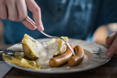 Woman holding ice cream