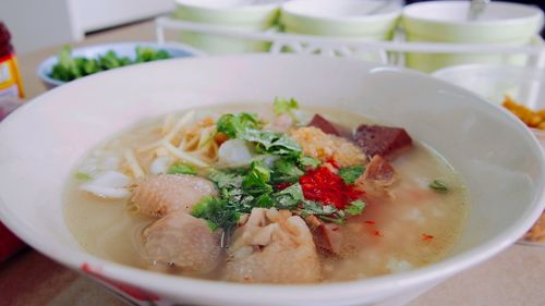 Close-up of meal served in bowl