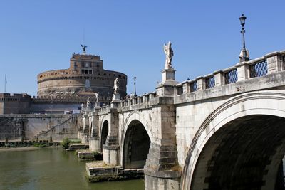 Bridge against clear sky