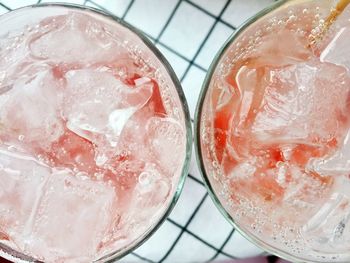 Close-up of ice cream on table