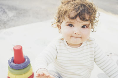 Portrait of smiling boy