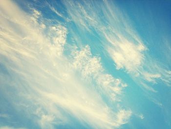 Low angle view of cloudy sky