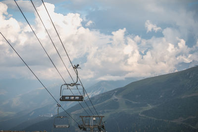 Low angle view of mountain against sky