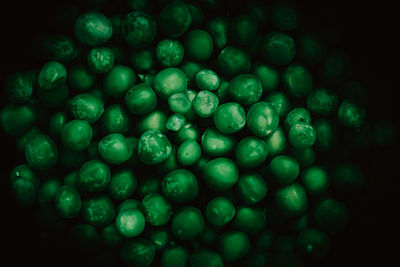 Full frame shot of green water against black background