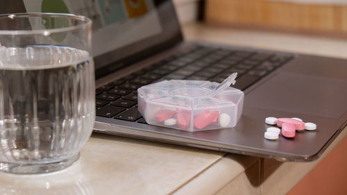 Close-up of drink on table