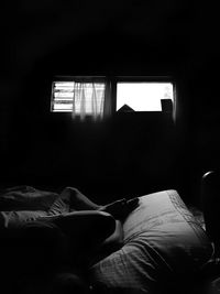 Man sleeping in bedroom