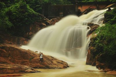 View of waterfall